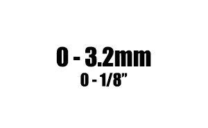 0 - 3.2mm
