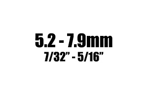 5.2 - 7.9mm