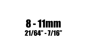 8 - 11mm