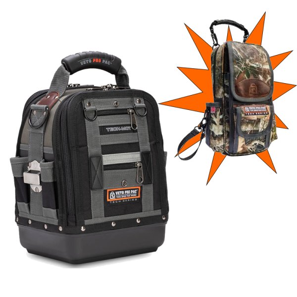Veto Pro Pac TECH-MCT Tool Bag plus Free MB2 CAMO MO Meter Bag