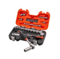 Bahco XMS26S330 3/8in Socket Set with 1/4in Bits 34 Piece