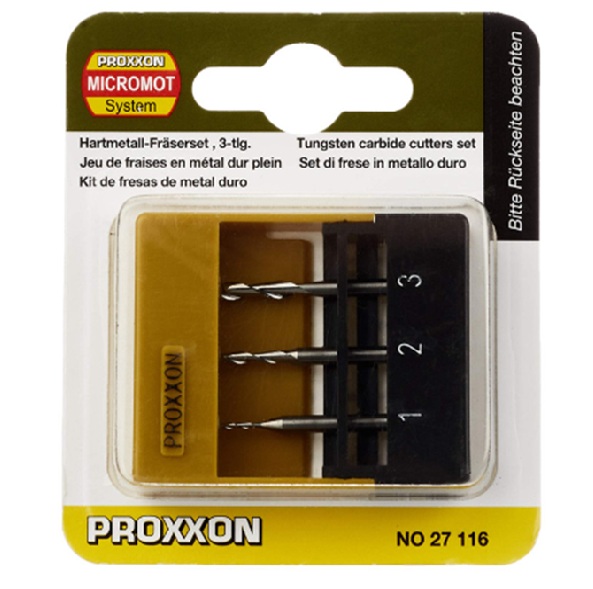 Proxxon 27116 Tungsten Milling Cutters