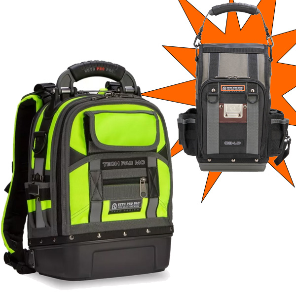 Veto Pro Pac TECH-PAC MC Hi-Viz YELLOW Plus free CB-LD