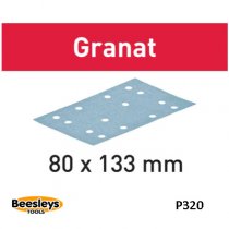 Festool 497125 Abrasives Granat 80x133 P320 GR/100