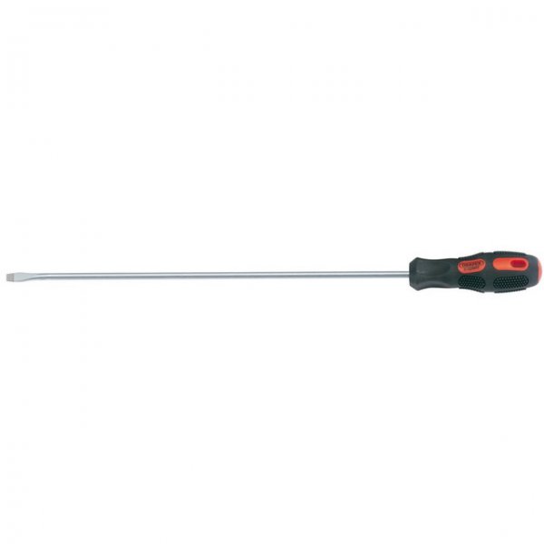Draper 40802 Expert Plain Slot Flared Tip Long Reach Screwdriver 6 x 450mm