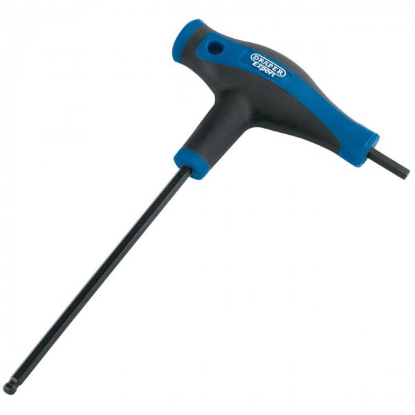 Draper 33909 Expert Soft Grip 'T' Handle Hexagon and Ball End Key 4.0mm