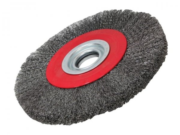 Faithfull FAIWBWW200 Wire Wheel 200 x 25mm - 32mm Bore - 0.30mm Wire