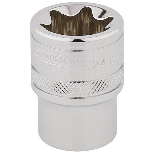 Draper 34402 TX-STAR Socket 1/2inch Sq. Dr. E24