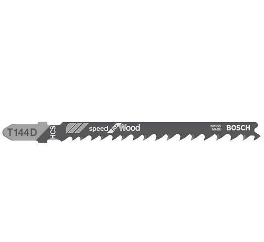 Bosch 2608630040 Fast Cut Jigsaw Blades for Wood T144D Pack of 5
