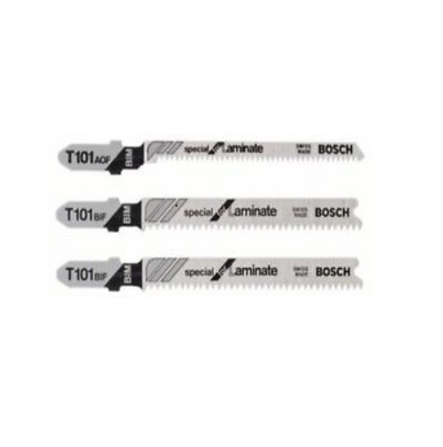 Bosch 2608636429 T-Shank Jigsaw Blades Set for Laminate 80mm 3 Blades