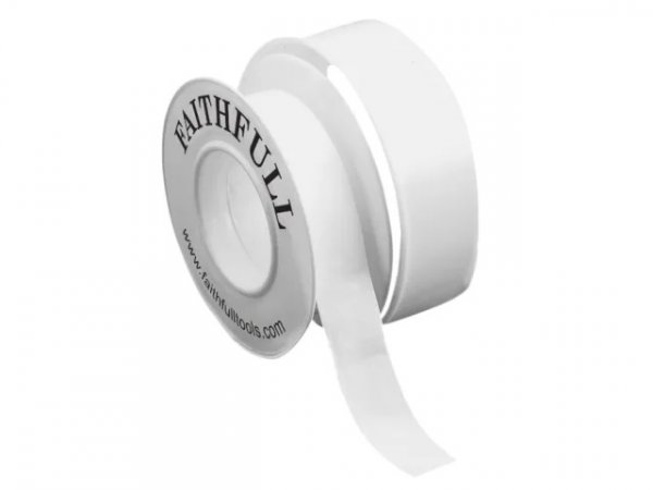 Faithfull FAITAPEPTF PTFE Tape Thread Seal 12mm x 12m White