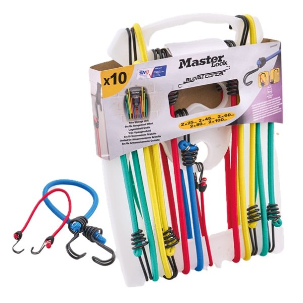 Master Lock XMS26BUNGEE Twin Wire™ Bungee Organiser 10 Piece