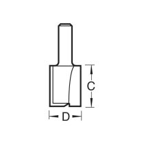 Trend C012CX1/2TC - Two Flute Cutter 8mm diameter