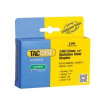 Tacwise 140 Stainless Steel Staples 12mm (Pack 2000)