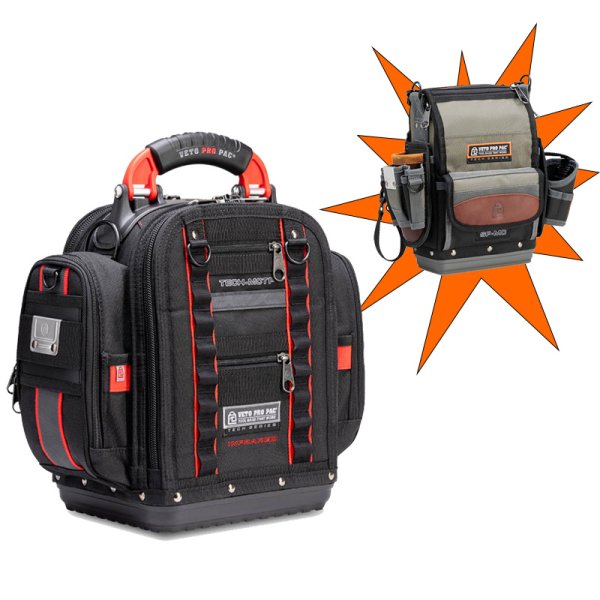 Veto Pro Pac Tech-MCTP Infrared Service Tool Bag plus free SP-MC Tool Pouch
