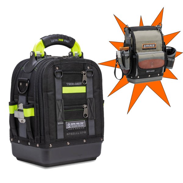 Veto Pro Pac Tech-MCT Special Ops Tool Bag plus free SP-MC Tool Pouch