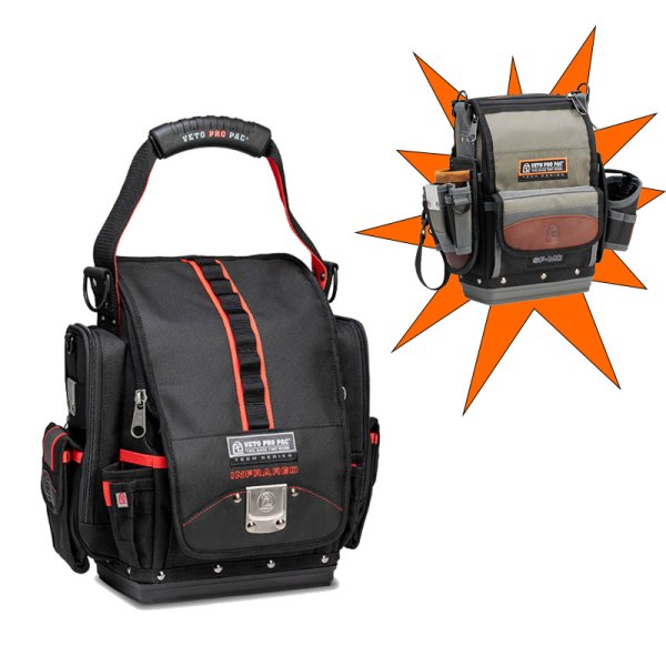 Veto Pro Pac TP-XXL Infrared Closable Tool Pouch plus free SP-MC Tool Pouch