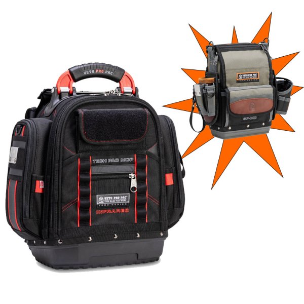 Veto Pro Pac Tech Pac MCP Infrared Tool Backpack plus free SP-MC Tool Pouch