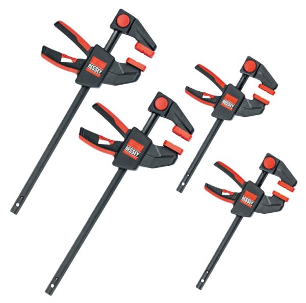 Bessey EZM-EZL-SET 4 Piece One Handed Clamp Set