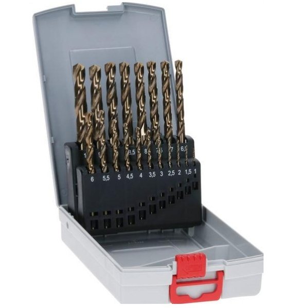 Bosch 2608587014 PRO Stainless Steel HSS-Co Twist Drill Bit Set 19 pcs