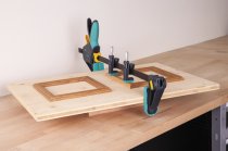 Wolfcraft KS24 2 Edge Clamps for Point Clamping with Bar Clamps