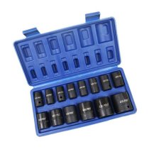 US. Pro BER1679 14PC 1/2inch DR Shallow Impact Sockets Metric