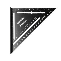 Faithfull FAICSQ12CNC Prestige Quick Square Black Aluminium 300mm (12in)