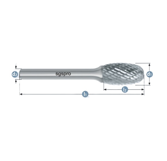 T5240 Tungsten Carbide Burr Oval Shape