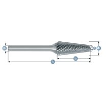 T4200 Tungsten Carbide Burr Ball Nosed Cone Shape