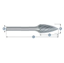 T6240 Tungsten Carbide Burr Tree Shape