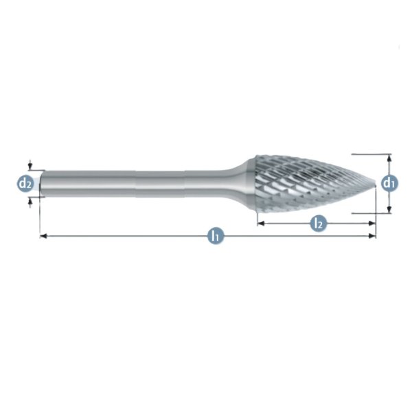 T6240 Tungsten Carbide Burr Tree Shape
