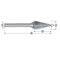 M10/20 Tungsten Carbide Burr Cone Shape