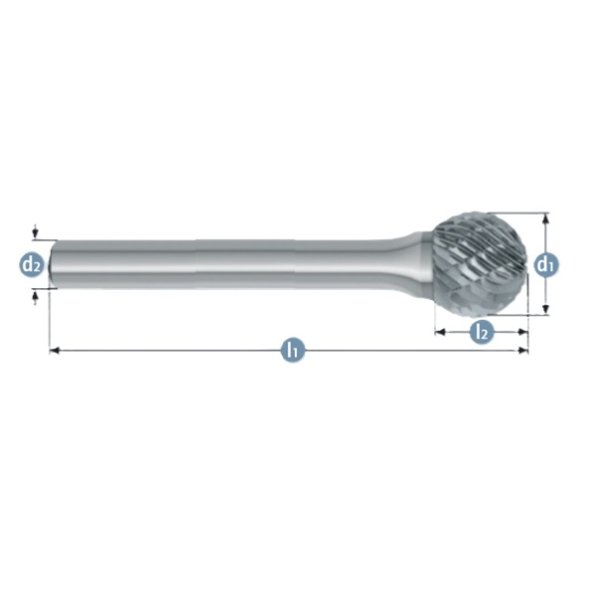 GBALL6 Tungsten Carbide Burr Ball Shape
