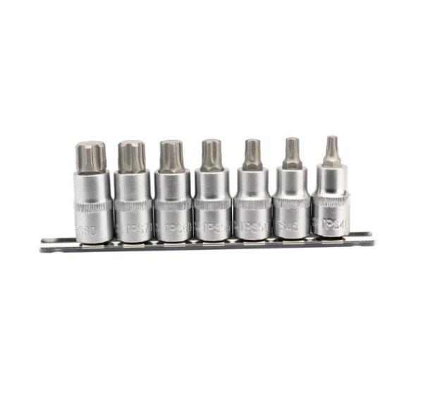 Draper 16341 Expert TX-STAR® Plus Socket Bit Set 1/2inch Sq. Dr. 55mm (7 Piece)
