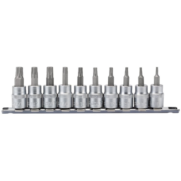Draper 16309 Expert TX-STAR® Socket Bit Set 3/8inch Sq. Dr. 48mm (10 Piece)