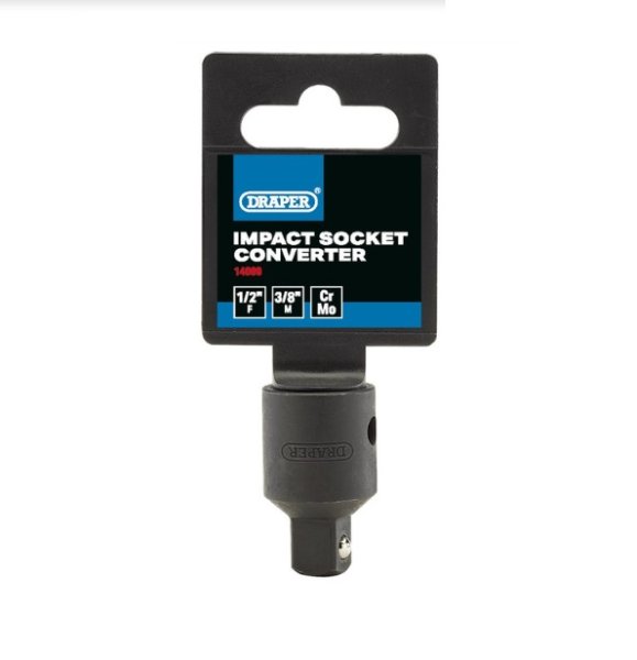 Draper 14099 Impact Socket Converter 1/2inch (F) x 3/8inch (M)