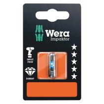 Wera 073905 840/1 Impaktor Bit Hex-plus 5mm x 25mm