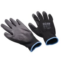 Scan XMS25GLDIP5 Dipped PU Gloves Pack of 5 Pairs