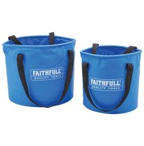 Faithfull XMS25BUCKET Collapsible Buckets 12 litre and 20 Litre
