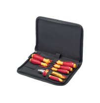 Wiha XMS25VDESET 5 Piece VDE Slotted & Phillips Screwdriver Set With Side Cutter Plier