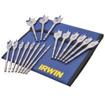 Irwin XMS25FLATBIT 17 Piece Flat Wood Bit Set