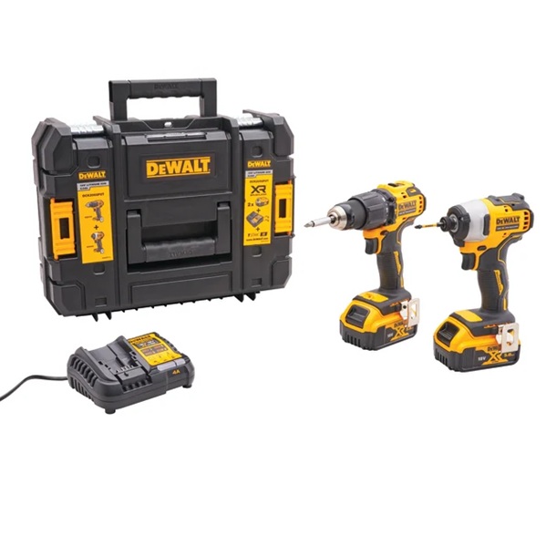 DeWalt XMS25DEWPACK 18V Combi Drill and Impact Driver With 2 X 5.0Ah Li-Ion Batteries