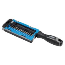Draper 13438 Soft Grip Magnetic Screwdriver and Bit Set 1/4inch x 100mm 14 Piece
