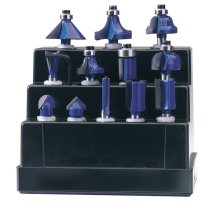 Draper 72892 TCT Router Bit Set 1/4inch 12 Piece
