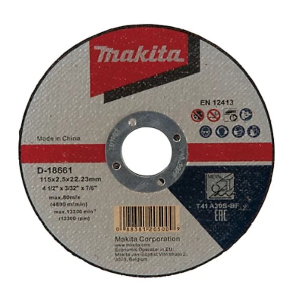 Makita D-18661 Cut-Off Wheel 115 x 2.5 x 22.23mm
