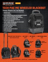 Veto Pro Pac TECH PAC MC WHEELER Blackout