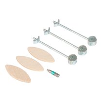 Trend ZIP/20/100/3 ZIPBOLT Compact Laminate Worktop Connector Kit (12-15mm)