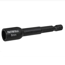 Faithfull FAISBMNUT8I Magnetic Impact Nut Driver 8mm x 1/4in Hex