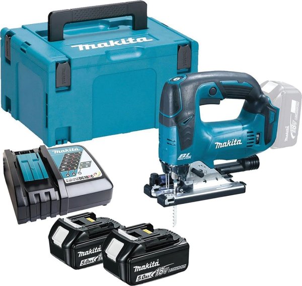 Makita DJV182RTJ 18V Jigsaw (brushless) with 2 x 5Ah 18V Batteries and Charger
