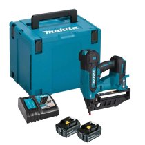 Makita DBN601RTJ 18V Finishing Nailer Brushless LXT plus Batteries and Charger